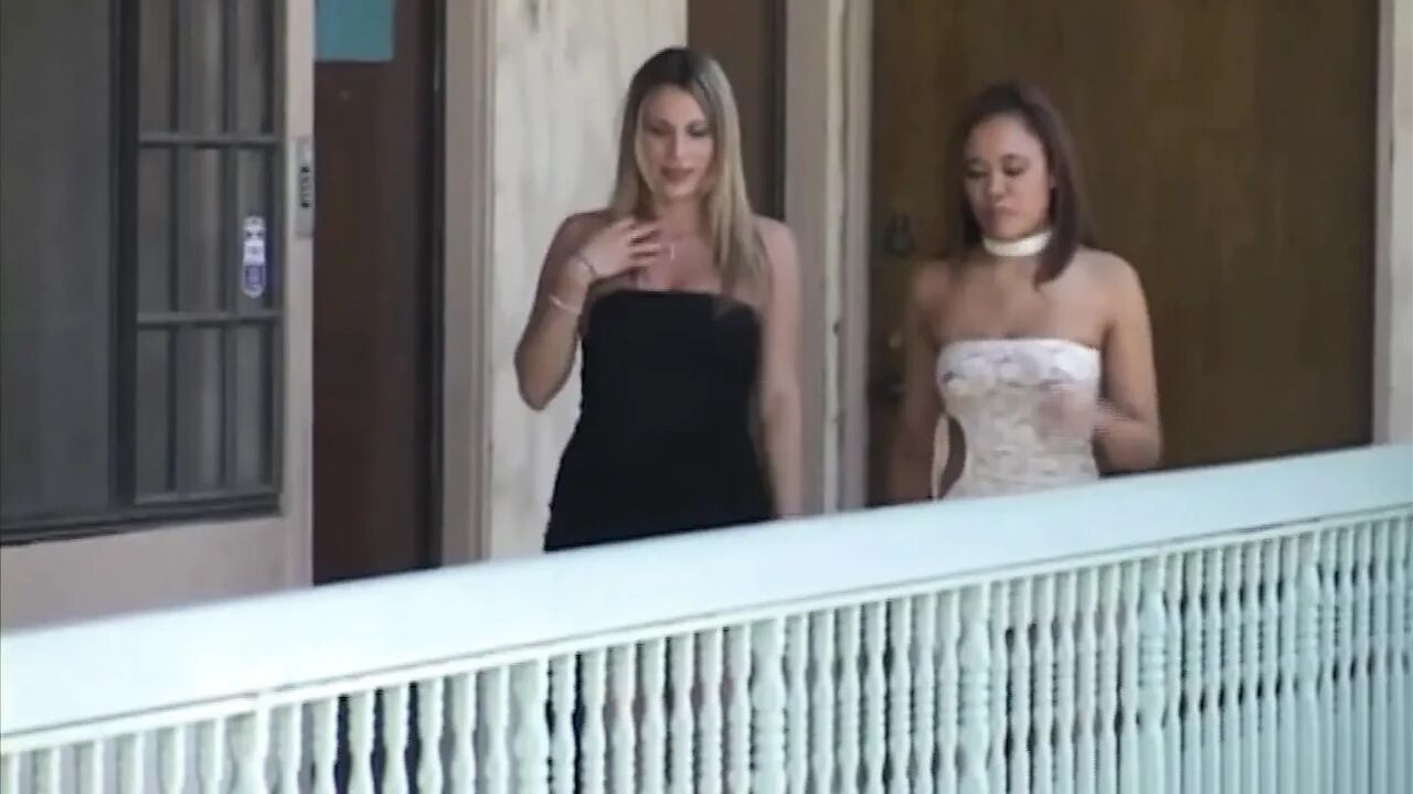 Black Lesbian Dominates Her Blonde - Whip, Strap, Everything There