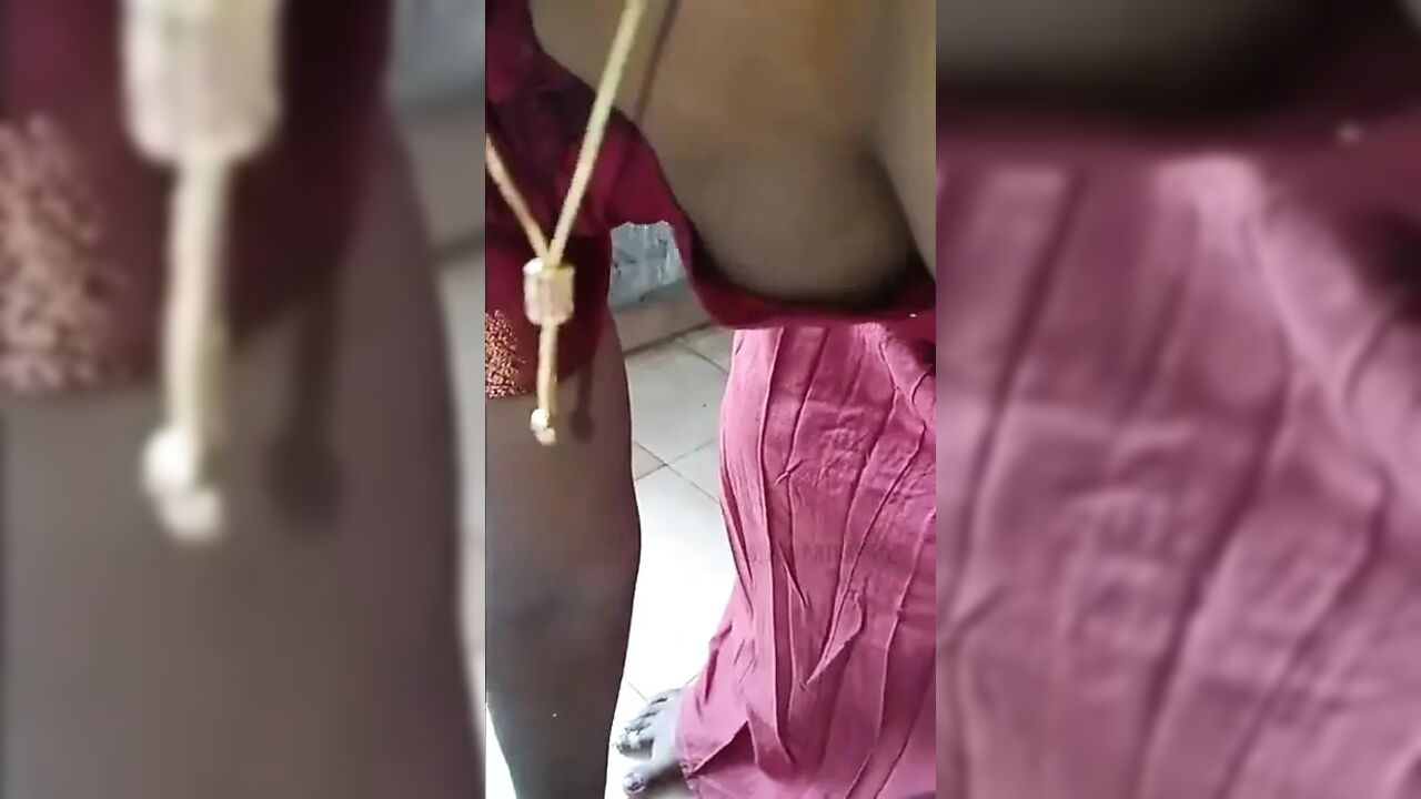 Neighbour Took Video When Wife Cooking in Blouse