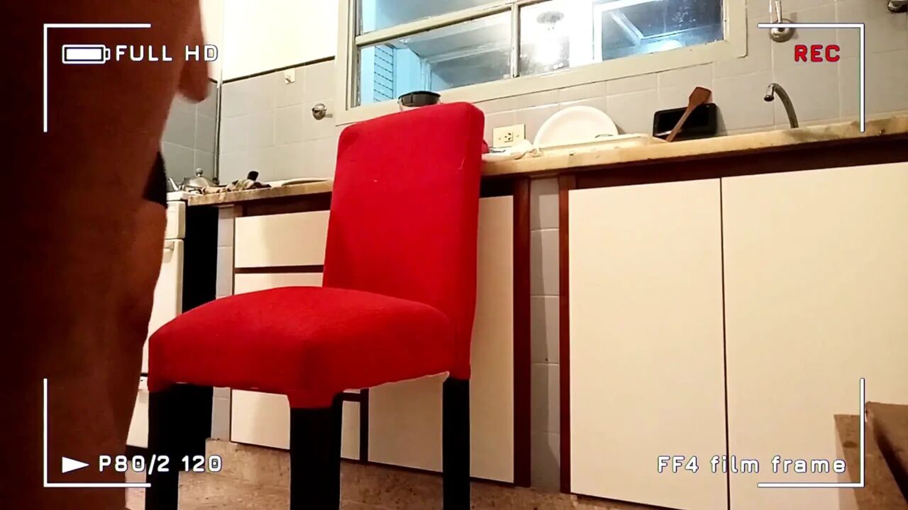 Sex Scene in the Kitchen, with a Very Curvy Young Woman