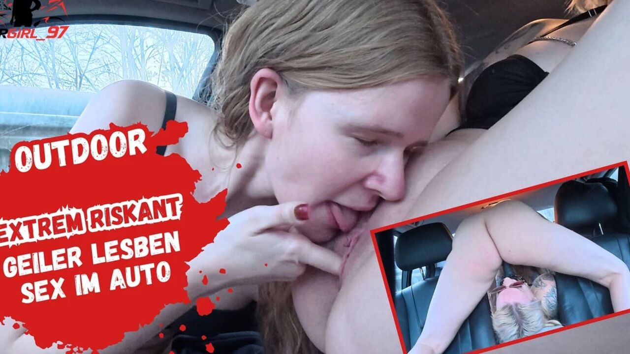 Lesbian Car Sex Escalated! Face and Mega Public Walk! Construction Workers Are Freaking Out!