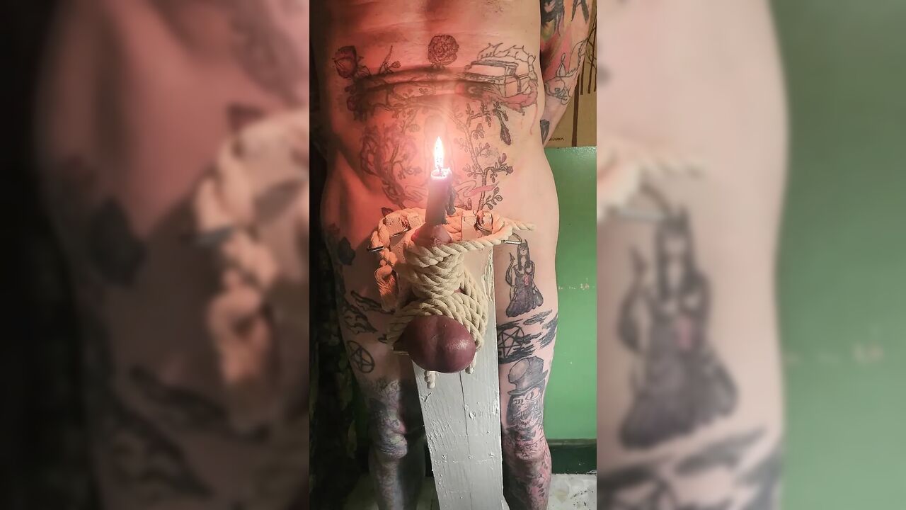 Goode Girl Flogging Balls by Candle Light Pt2