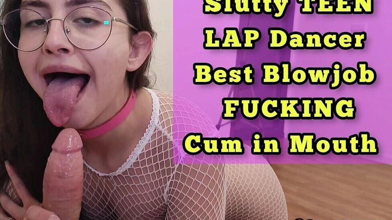 Hot brunette submissive slut blowjob fuck doggy and missionary cum in mouth show and swallow