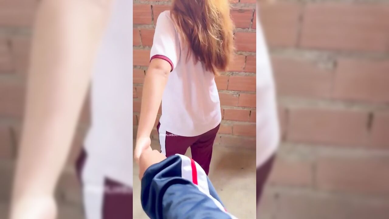 College Girl Sneaks Out of College with Her Boyfriend