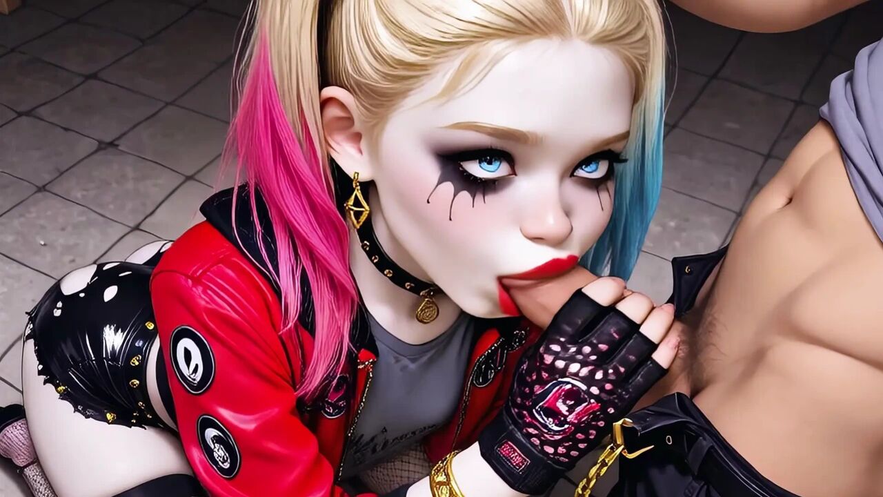 Yoghurt Party Vol. 1: Psycho Harley & Classic Lara POV (Deepthroat, Facial, AI Animation)