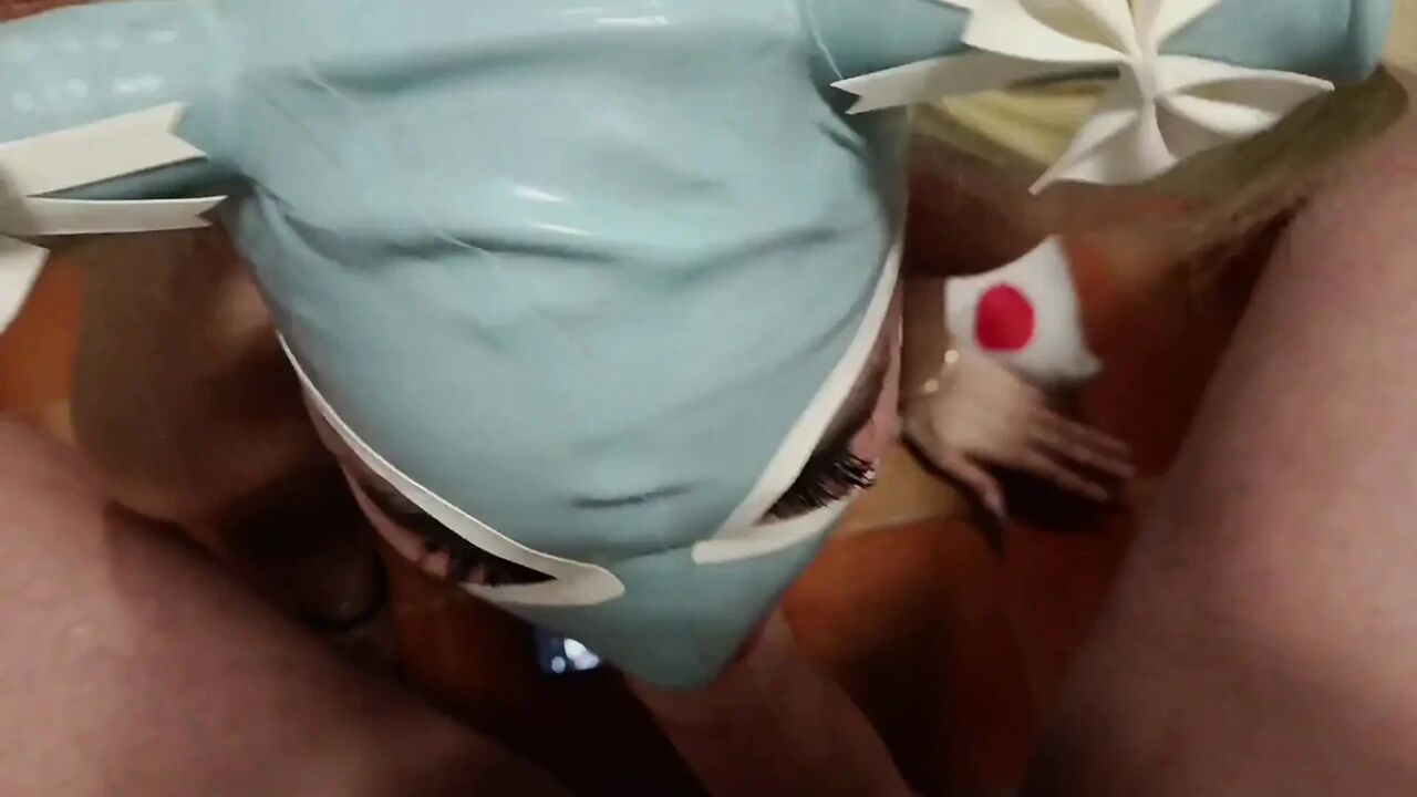 MILF with Blonde Pigtails and Perfect Tits Gives a POV Blowjob with Cumshot in Her Mouth