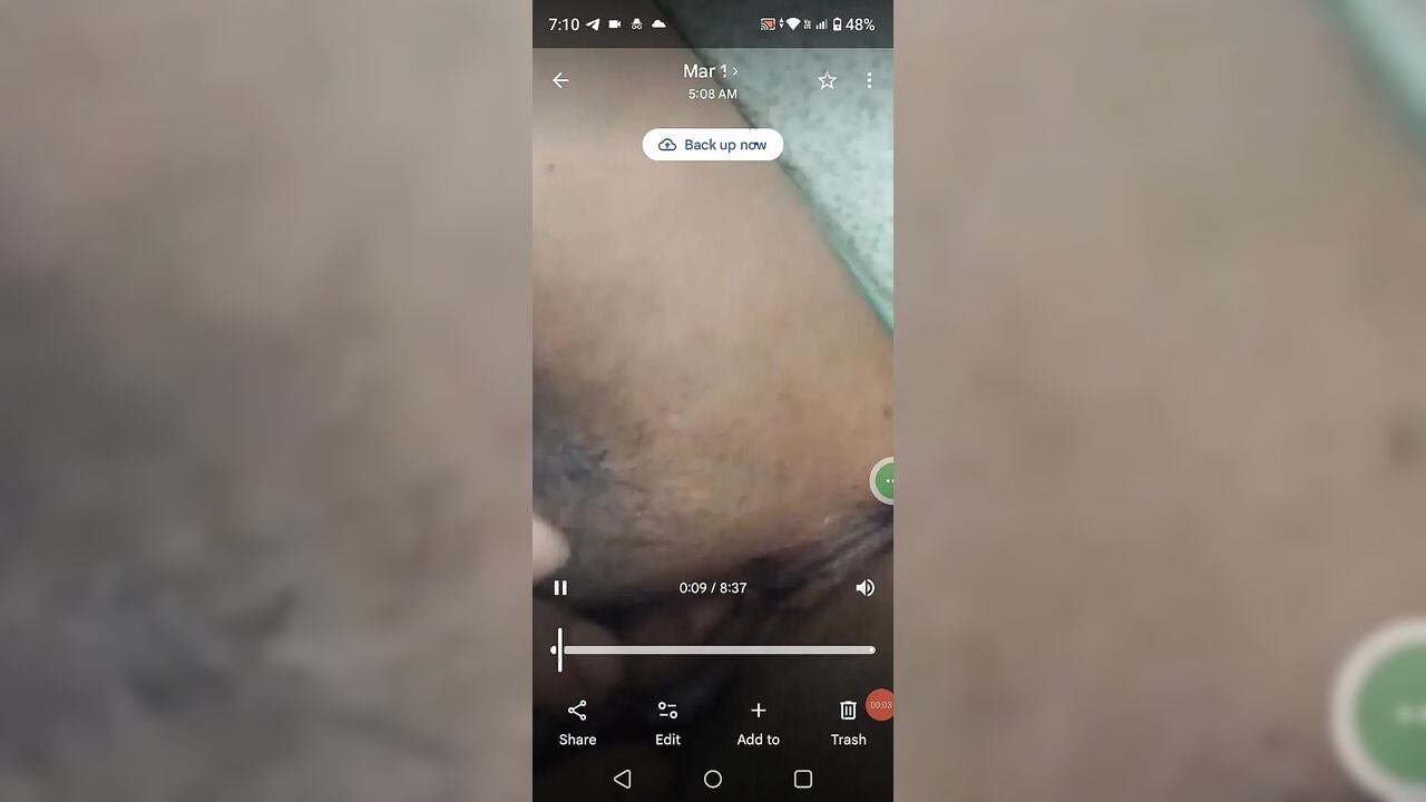 Close up playing her wet pussy