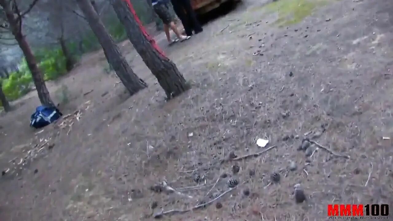 Natural bigtits babe Lisa Spice fucking in the woods