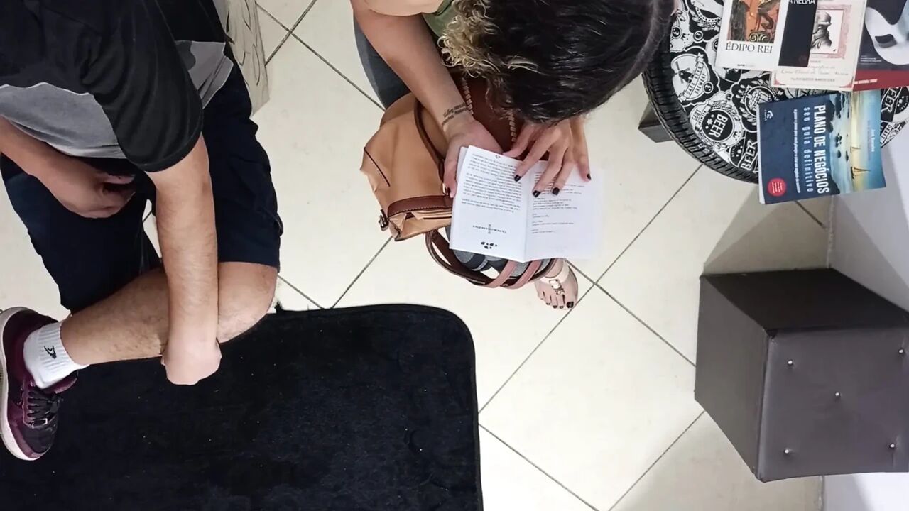 Unexpected sex in the waiting room with a stranger.