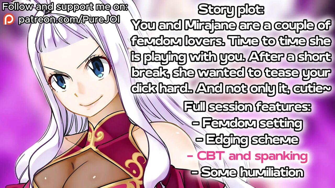 You have endured another Mirajane's femdom session (CBT JOI)