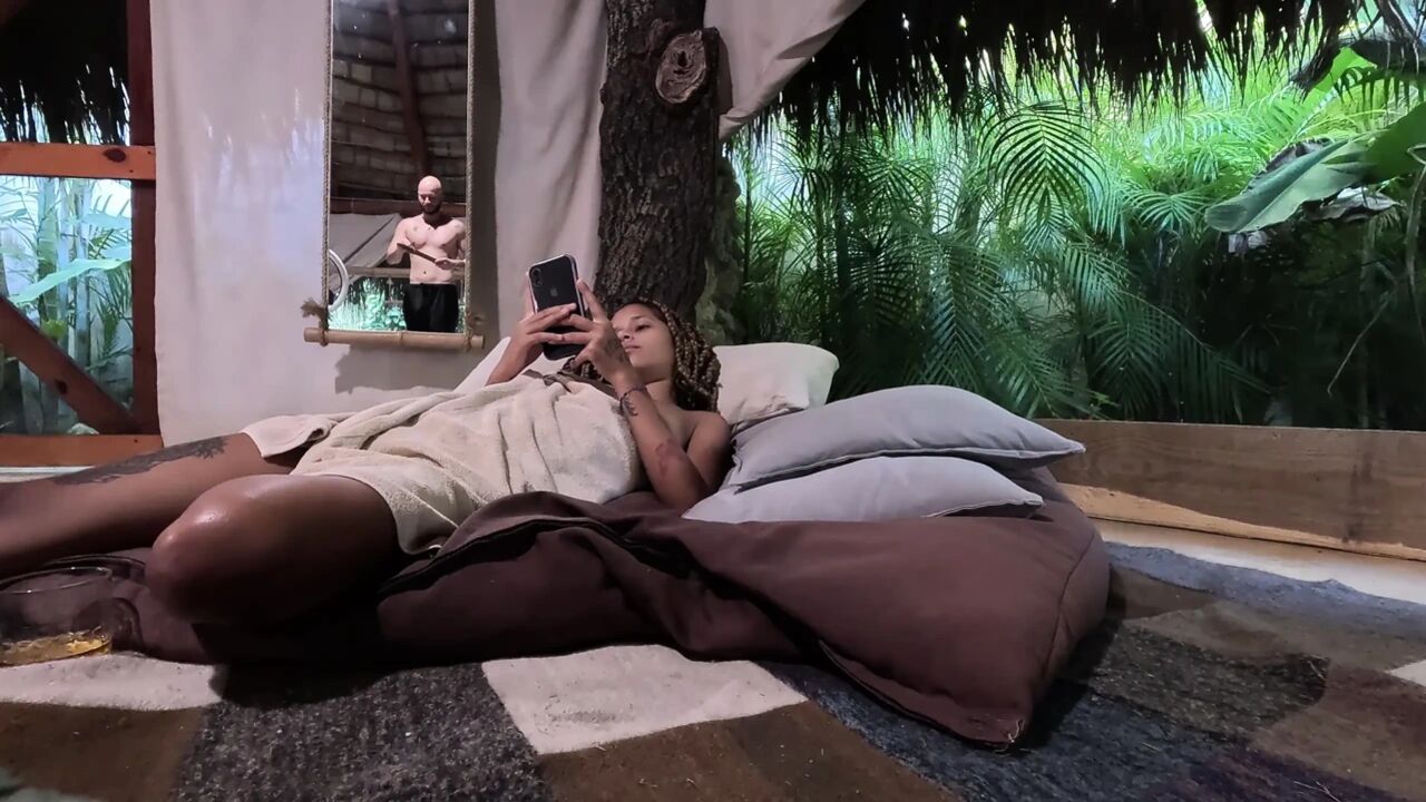 Ebony Latina Makes Me Cum in the Jungle