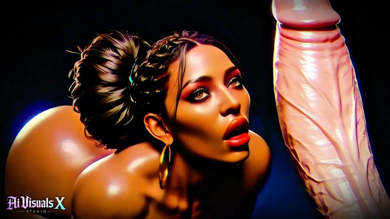 Big Boobs And Ass Ebony Goddesses - White Cock Worship: Dark ASMR & Extreme Contrast (4K AI Animated Porn)