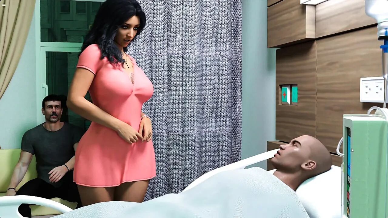 Father In Law Fucking Stepson Cheating Girlfriend Pussy Infront Of Him In Hospital