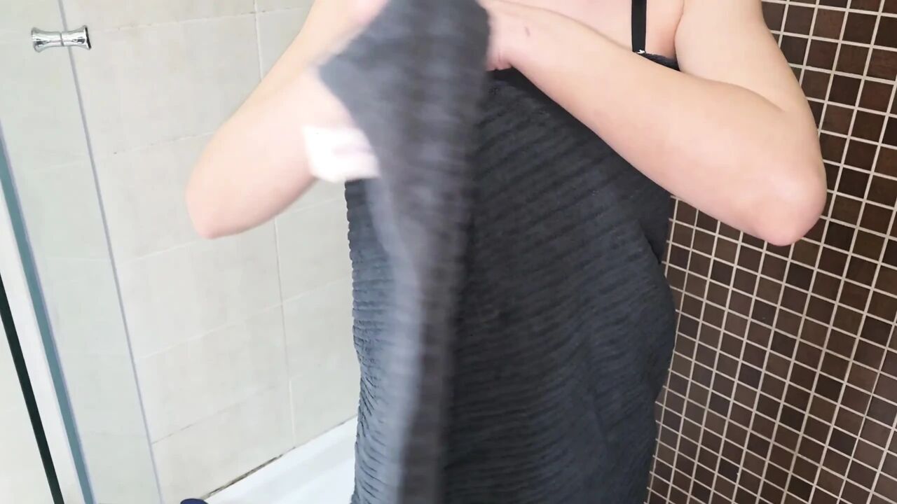 After the shower, the wife had to take a shower again