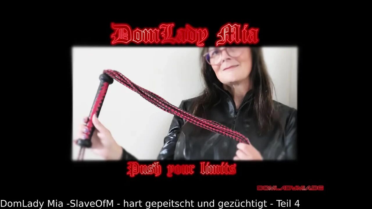 DomLadyMia-SlaveOfM Hard Whipped And Chastised Part4