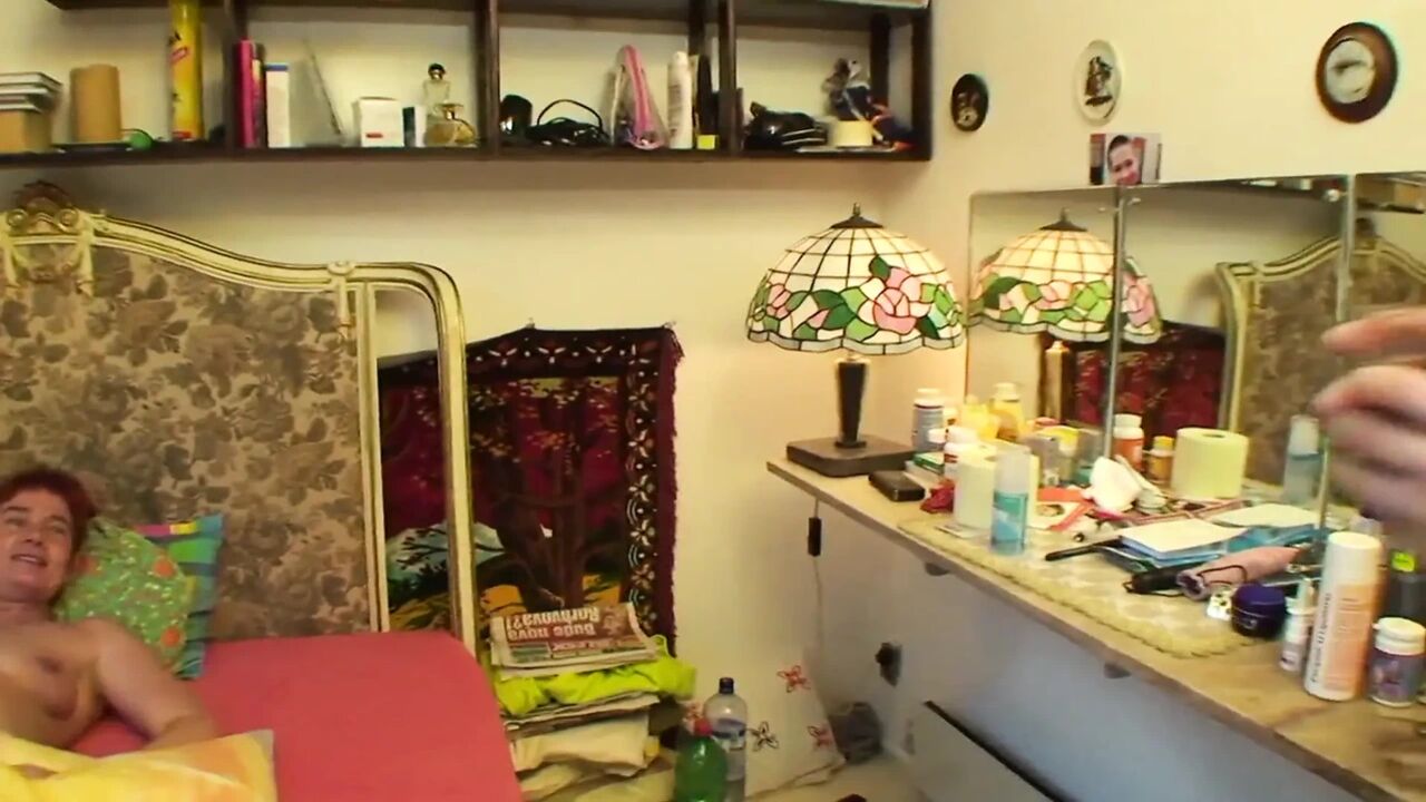 Colored hair mature whore gets her hairy pussy and ass hole slammed