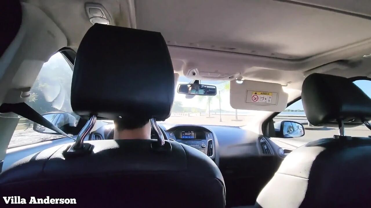 Anal Sex in the Car with a Public View Coastal Walk