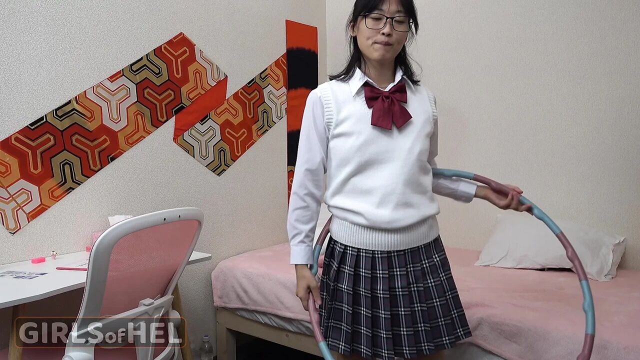 Asian student caught masturbating and fucked in the ass
