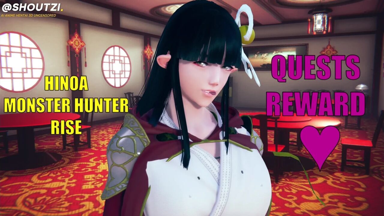 Hinoa From Monster Hunter Rise Takes Care of You After You Save His Village! Relax and Let Her Do It!