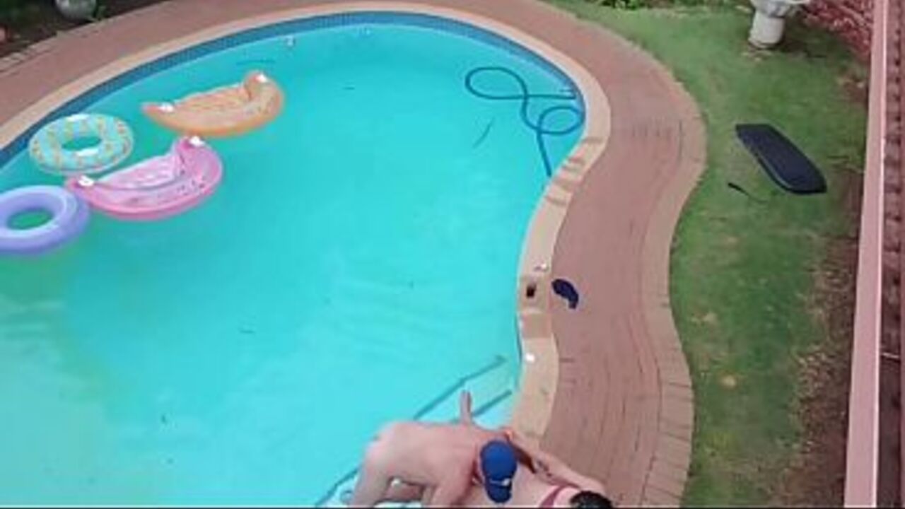 Flying around with my drone and the neighbours had an orgy in the swimming pool