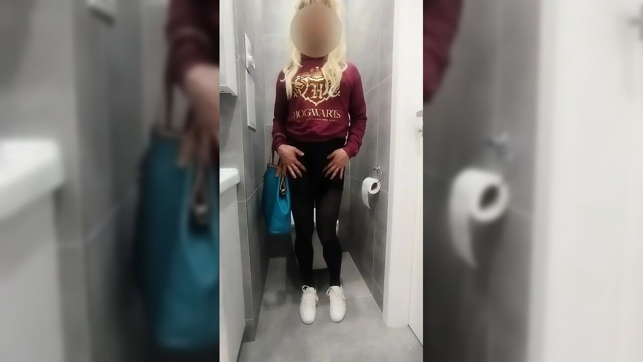Teen slut licks the toilet at friend's house