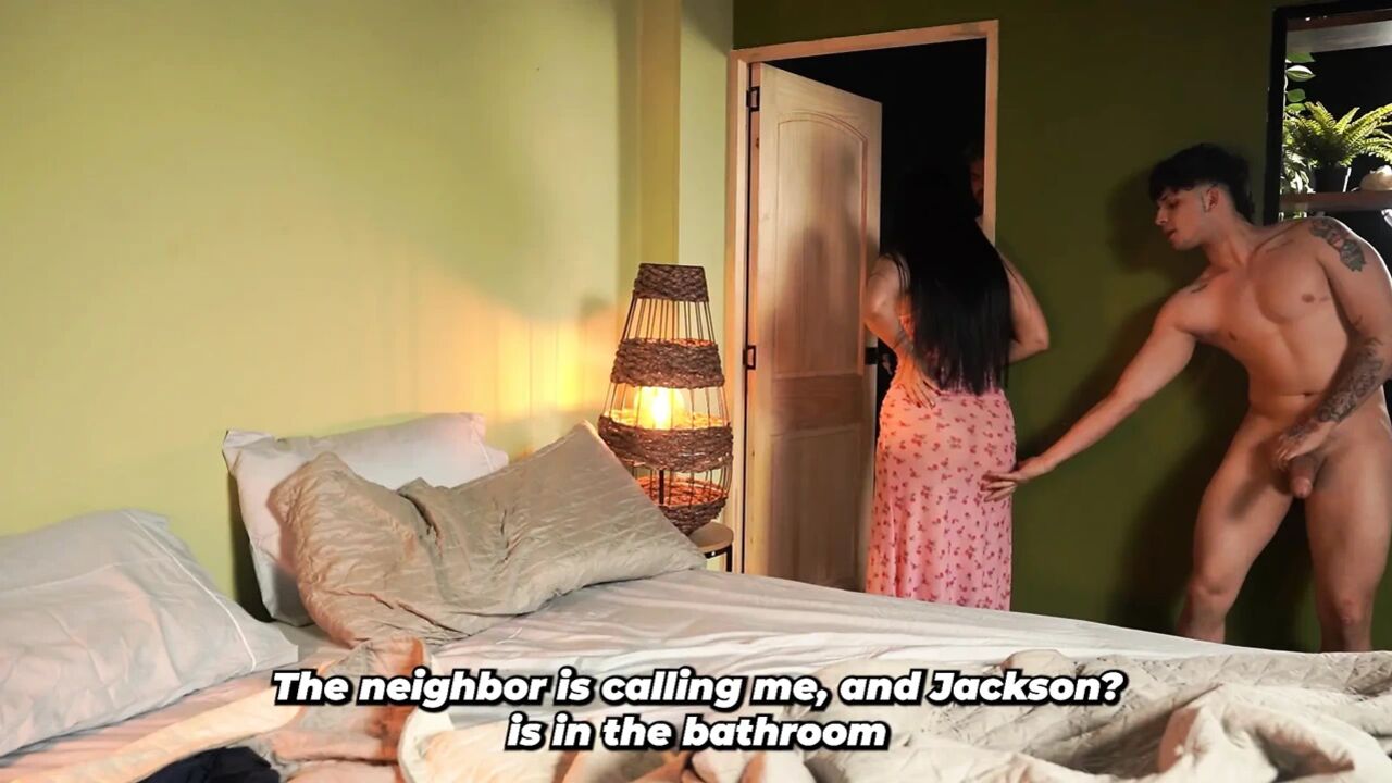 Big-Assed Stepmother Gets Fucked by Her Big-Dick Stepson Without Being Seen - Horny Husband