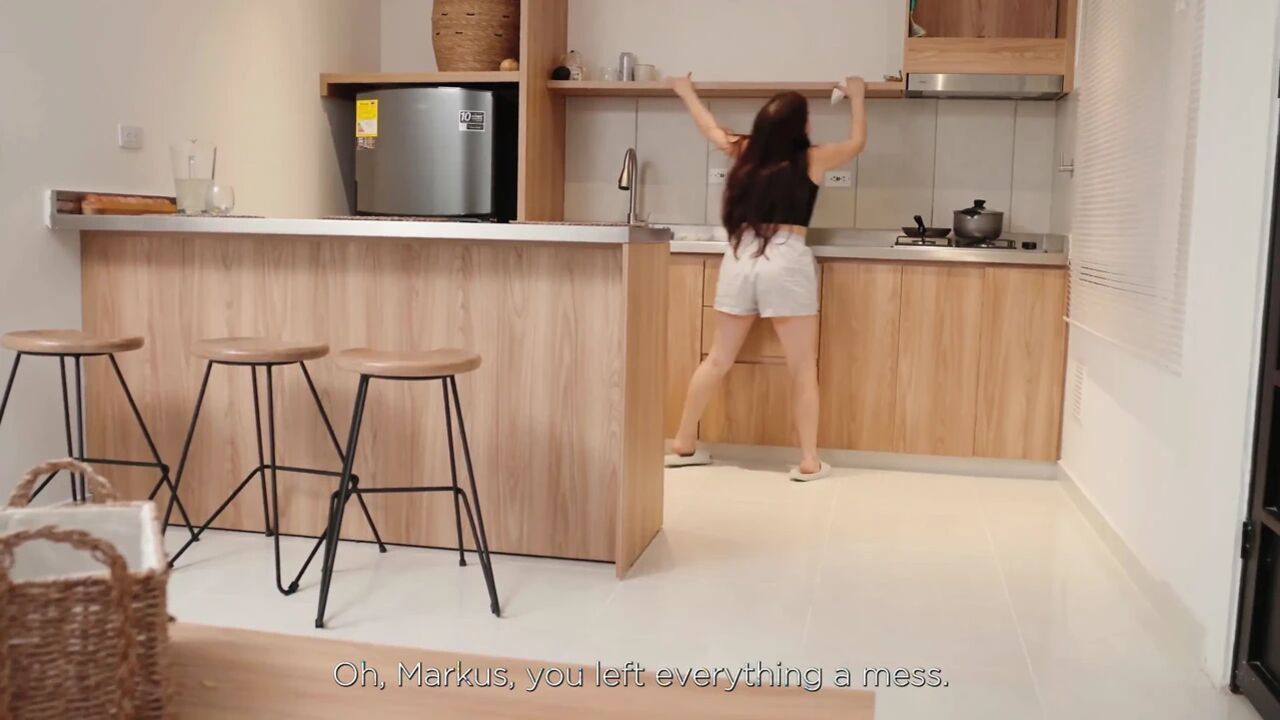 My Stepsister Lets Me Fuck Her so She Doesn't Have to Wash the Dishes