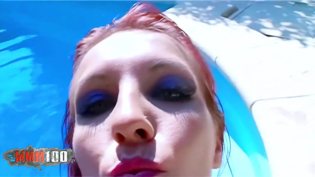 Angie Kiss: Alys Rebel and Angie Kiss Eat Pussy and Dildo in the Pool