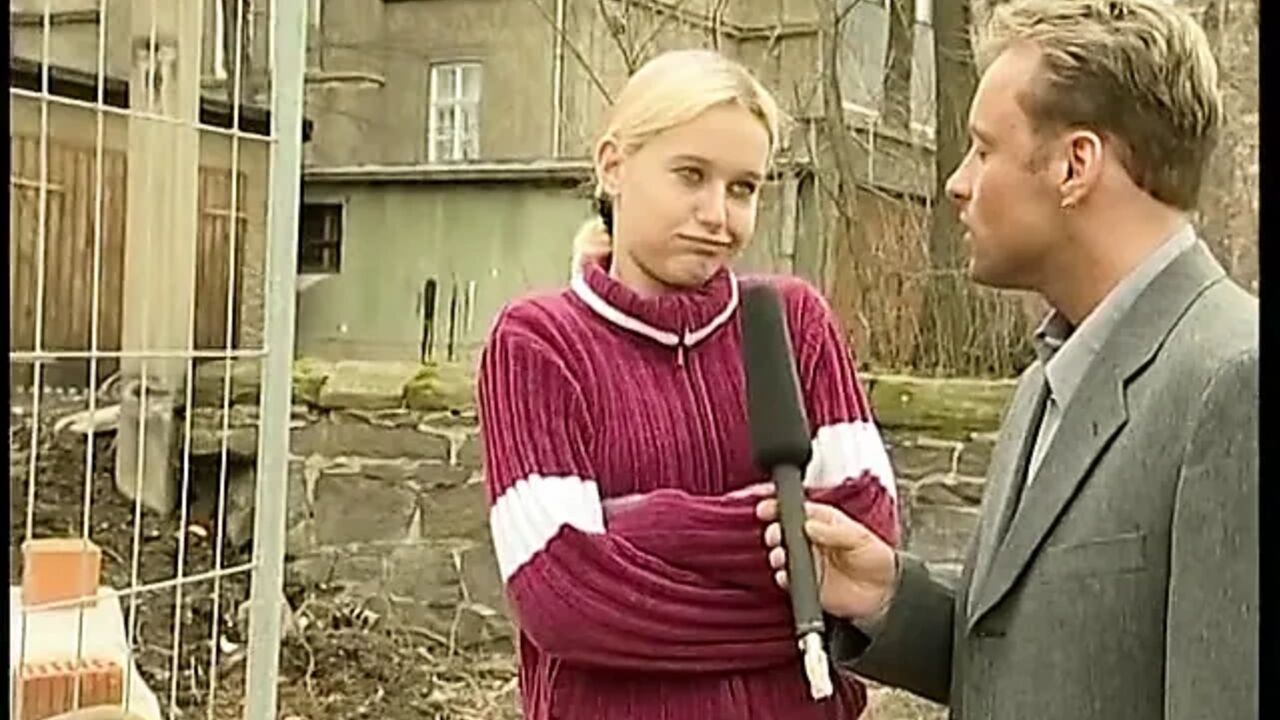 Blonde teen gets naked at vintage casting