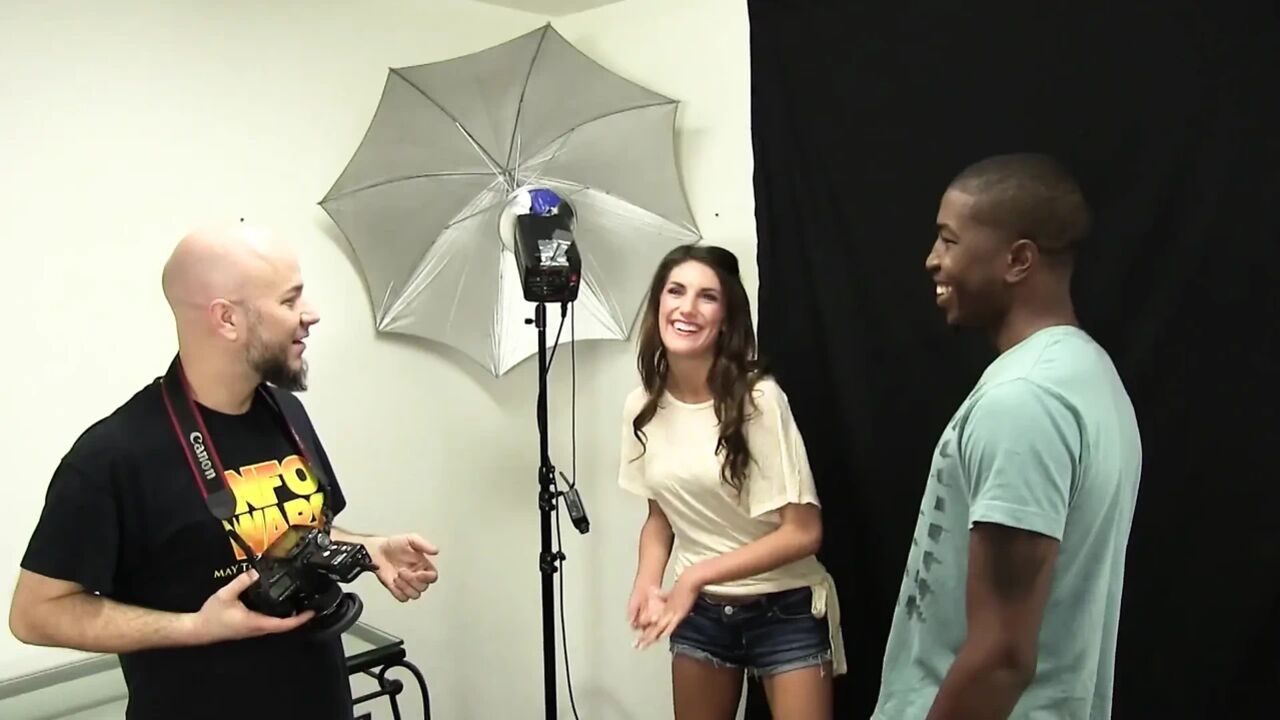 August Ames gets fucked hard by big black cock after photoshoot