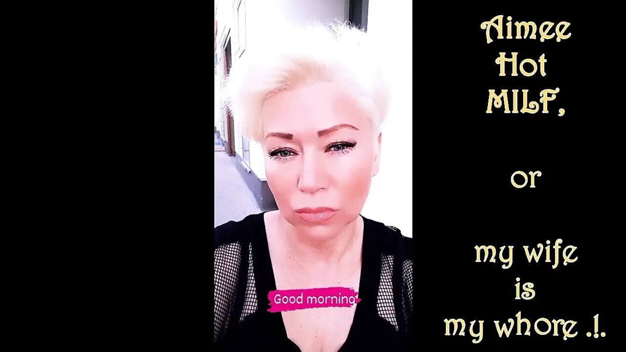 Meet the cool mature bitch Aimee Hot MILF: a faithful wife, caring parent of four offspring and the most depraved whore in bed!