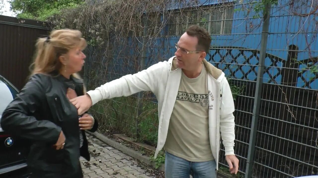 Blonde German Hot Mom with Naturals Gets Fucked Outdoors