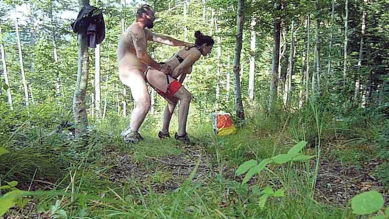 Almost Getting Caught While Fucking Her Out in the Woods