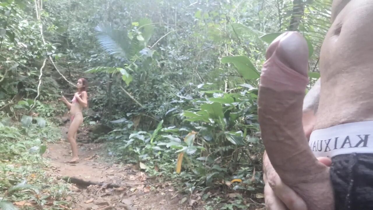 Girl Caught Me Masturbating on the Trail and Watched Me