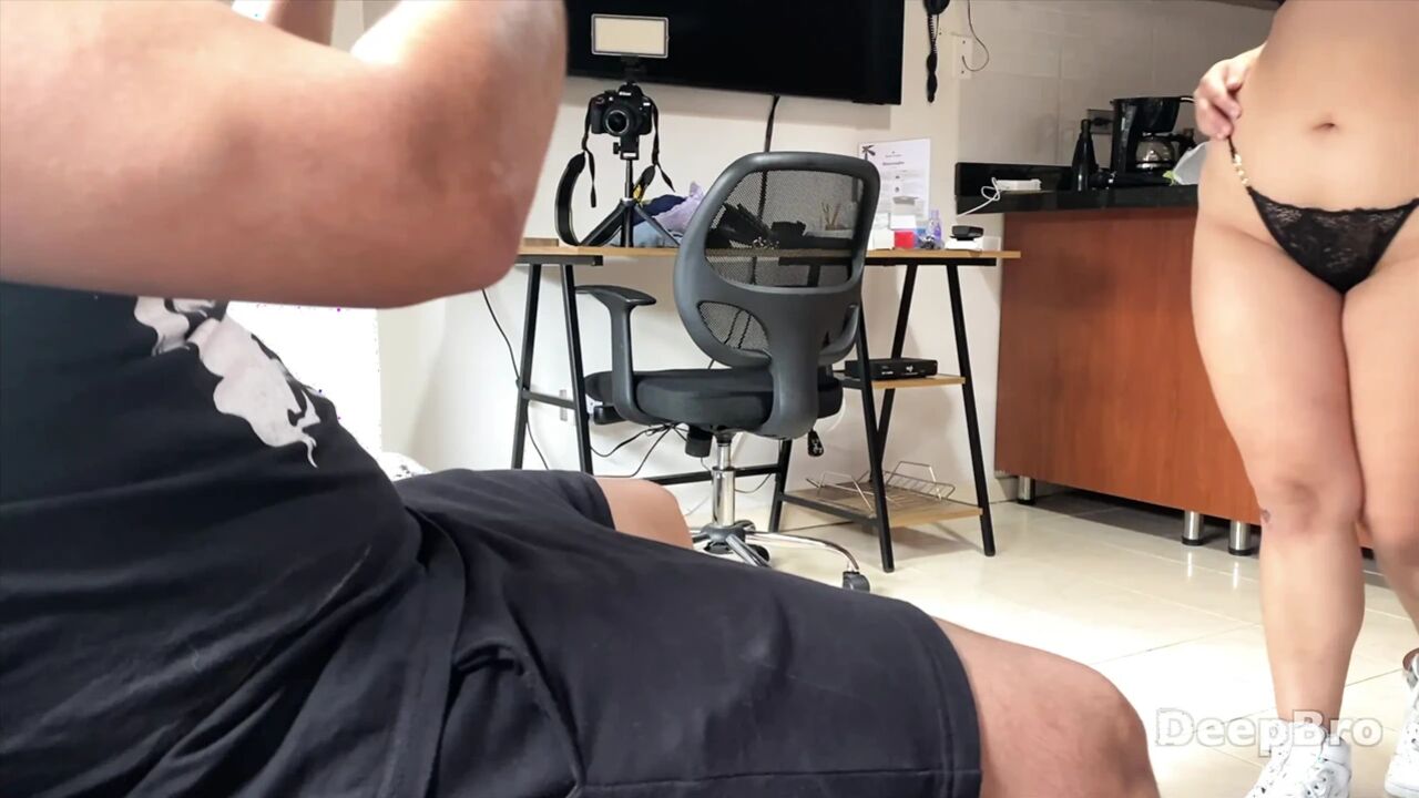 Brunette Babe Gets Me Rock Solid with Deep Suck Before Hard Doggy Pound