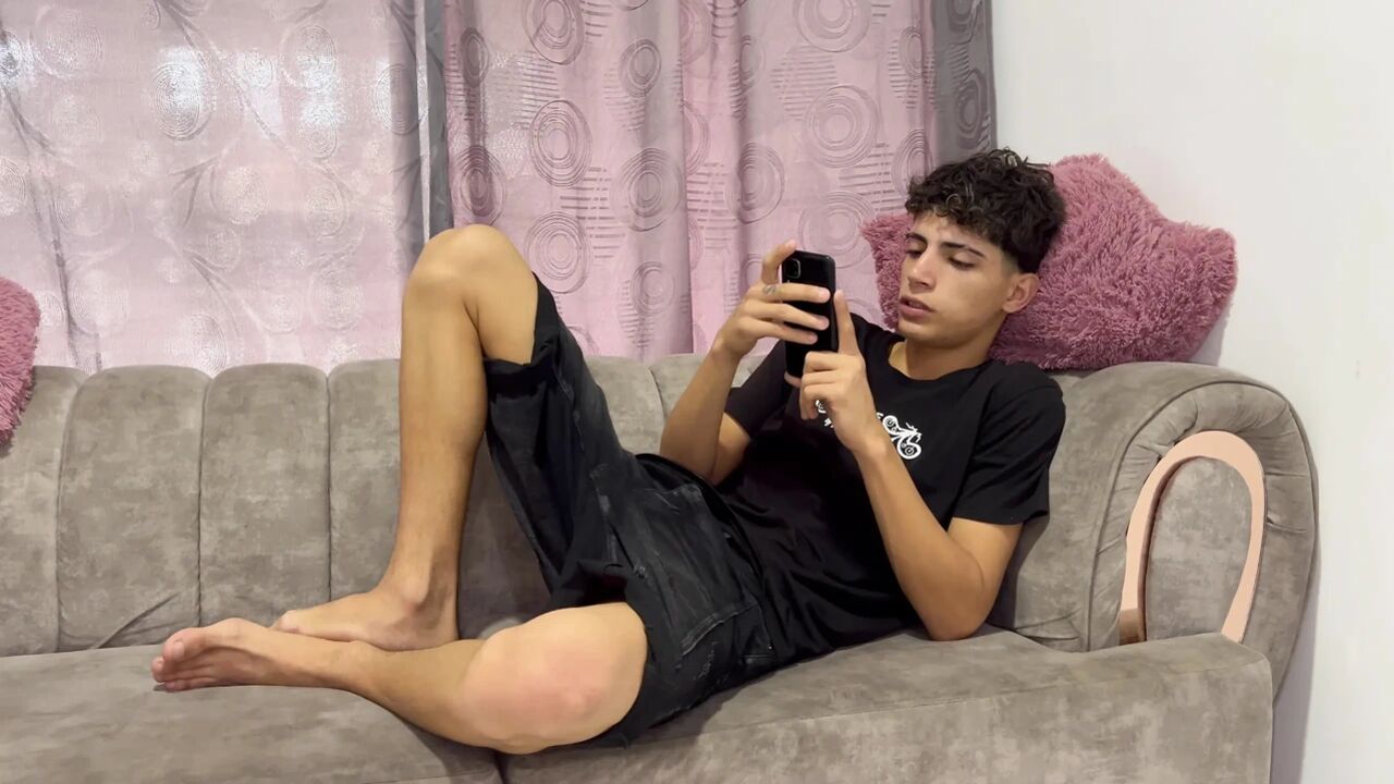 My stepsister convinces me and I give her my new cell phone in exchange for me cumming in her ass.