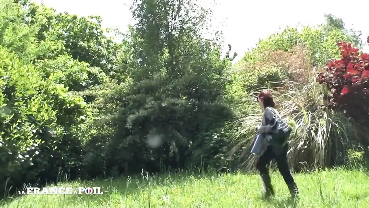 Pretty Young Redhead Slut Suntbathing Licked and Fucked by Pervert