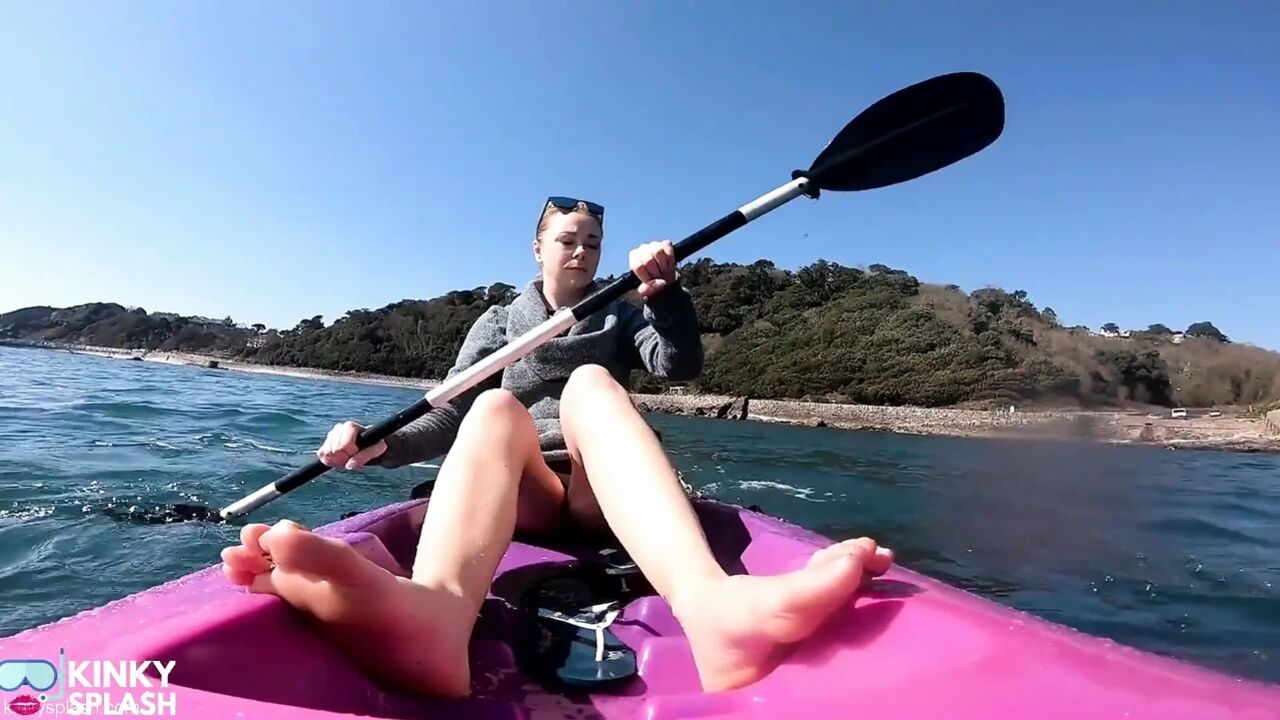 Bare Feet JOI Kayak Tease - Risky Outdoor Soles in Public Bare Feet JOI Kayak Tease - Risky Outdoor Soles in Public