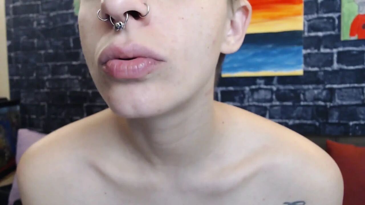 Big lipstick free lips