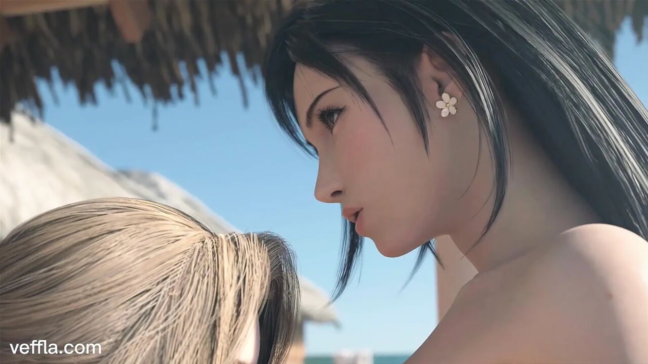 Cloud Fucks Aerith and Tifa Hard - Epic Final Fantasy Threesome Hentai with Creampie Gangbang 3D Animation