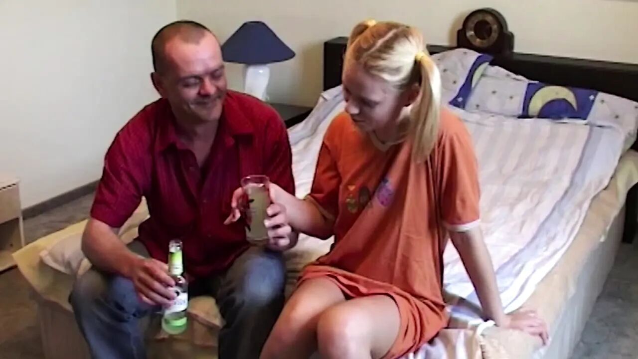 Blonde Babe Fingers Pussy Hard on Bed