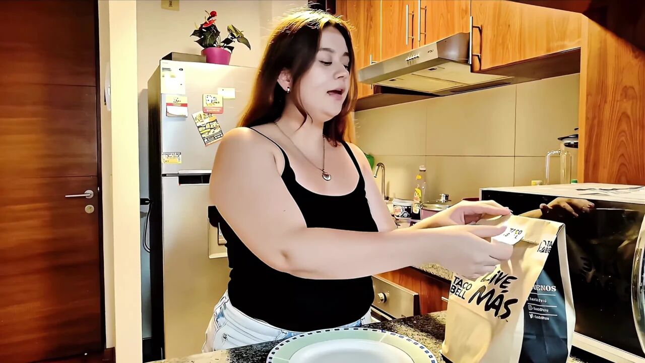 Nicole’s Taco Stuffing - Watch Her Belly Grow!