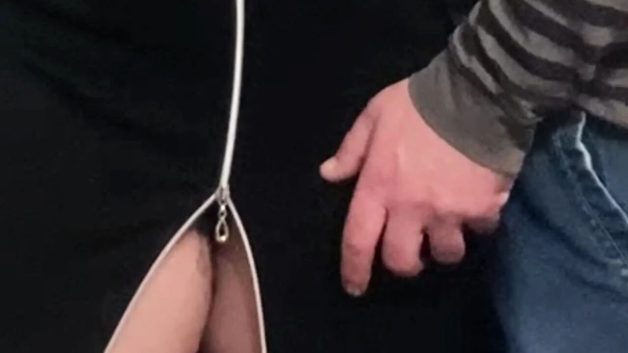 Dirty Hobby in Crowded Subway - Pussy Fingering