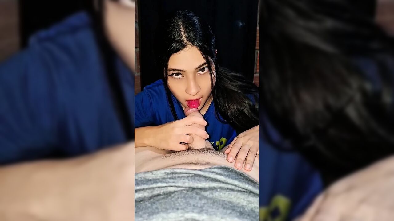 Influencer infiltrates a video with her lover