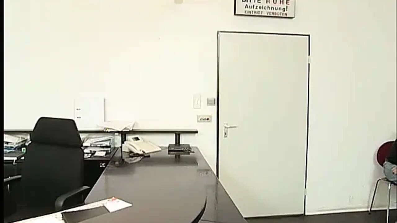 Young brunette secretary pussy licked and fucked in the office