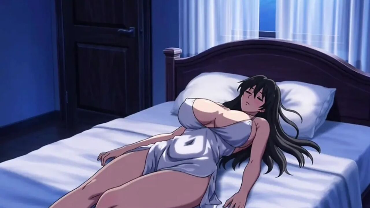 Step son share bed with stepmom and fuck her from behind