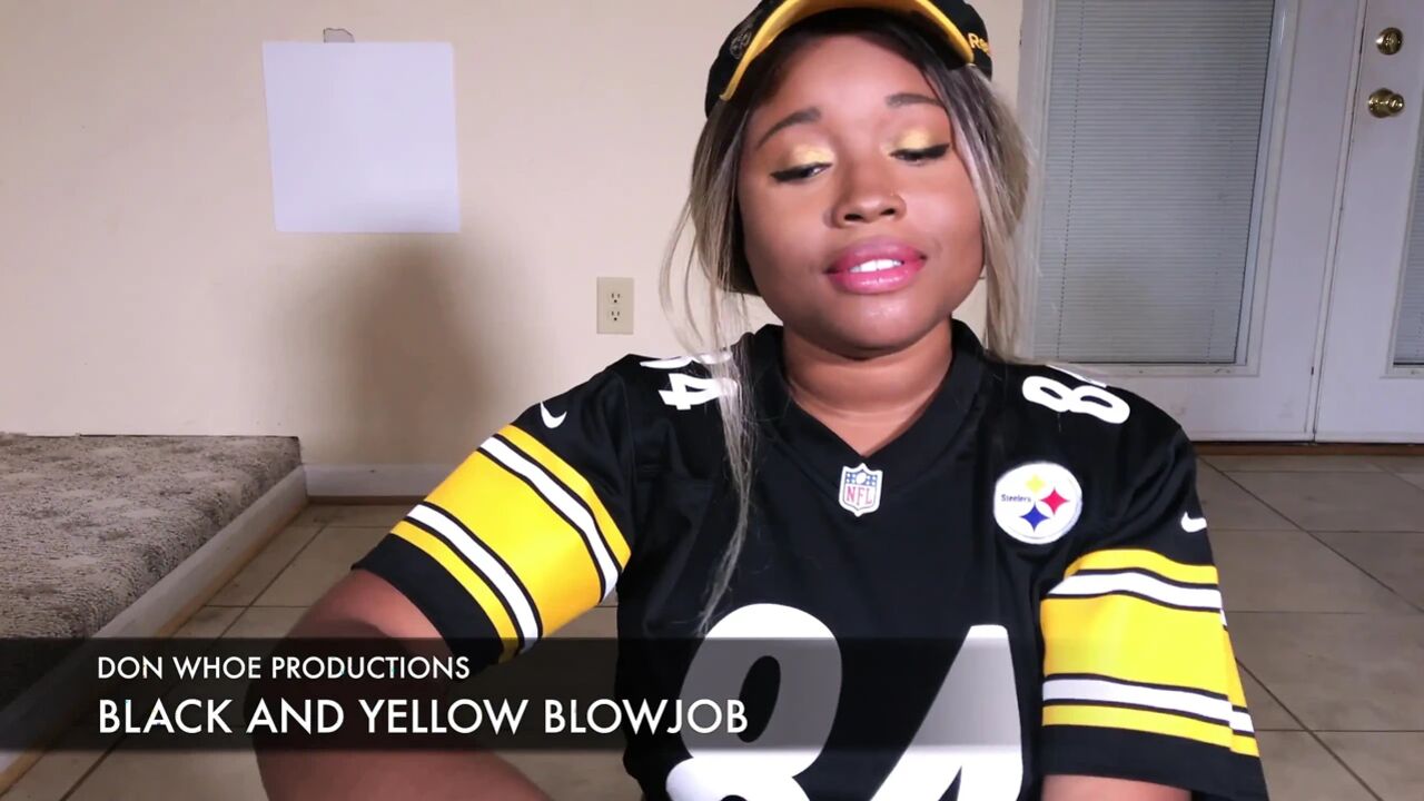 A Black and Yellow Blowjob From Nina Rivera