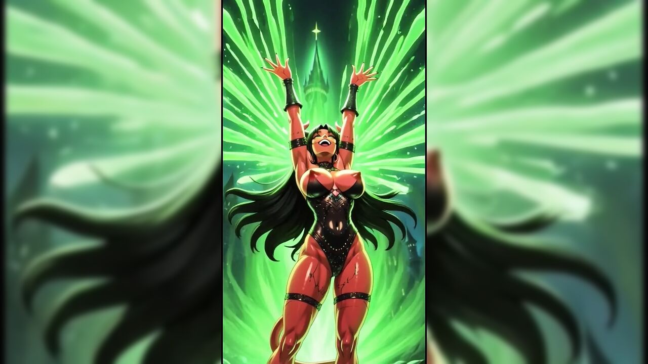 Demon with magic power (Ai animation)