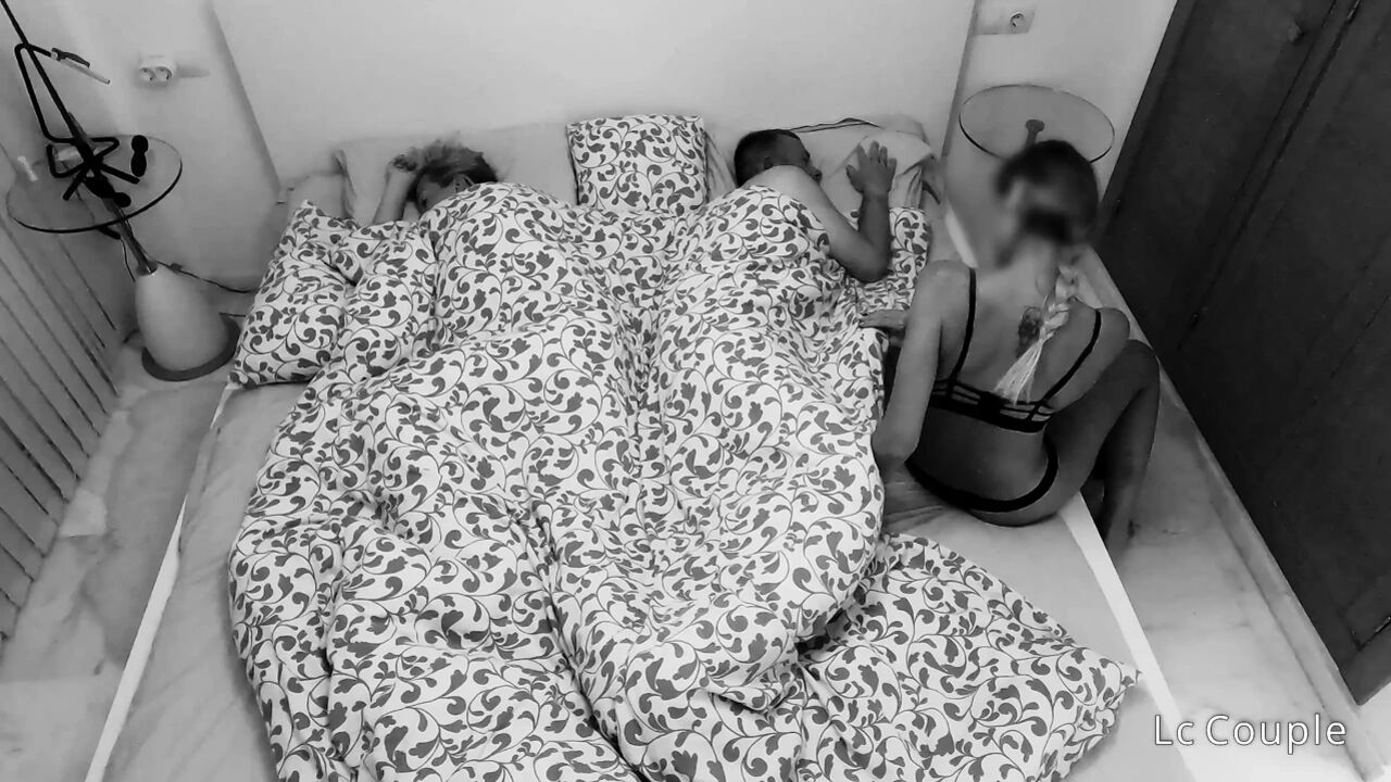 Night Vision Cam Horny Friend Sneaks Into Our Bed Real Amateur FFM Threesome