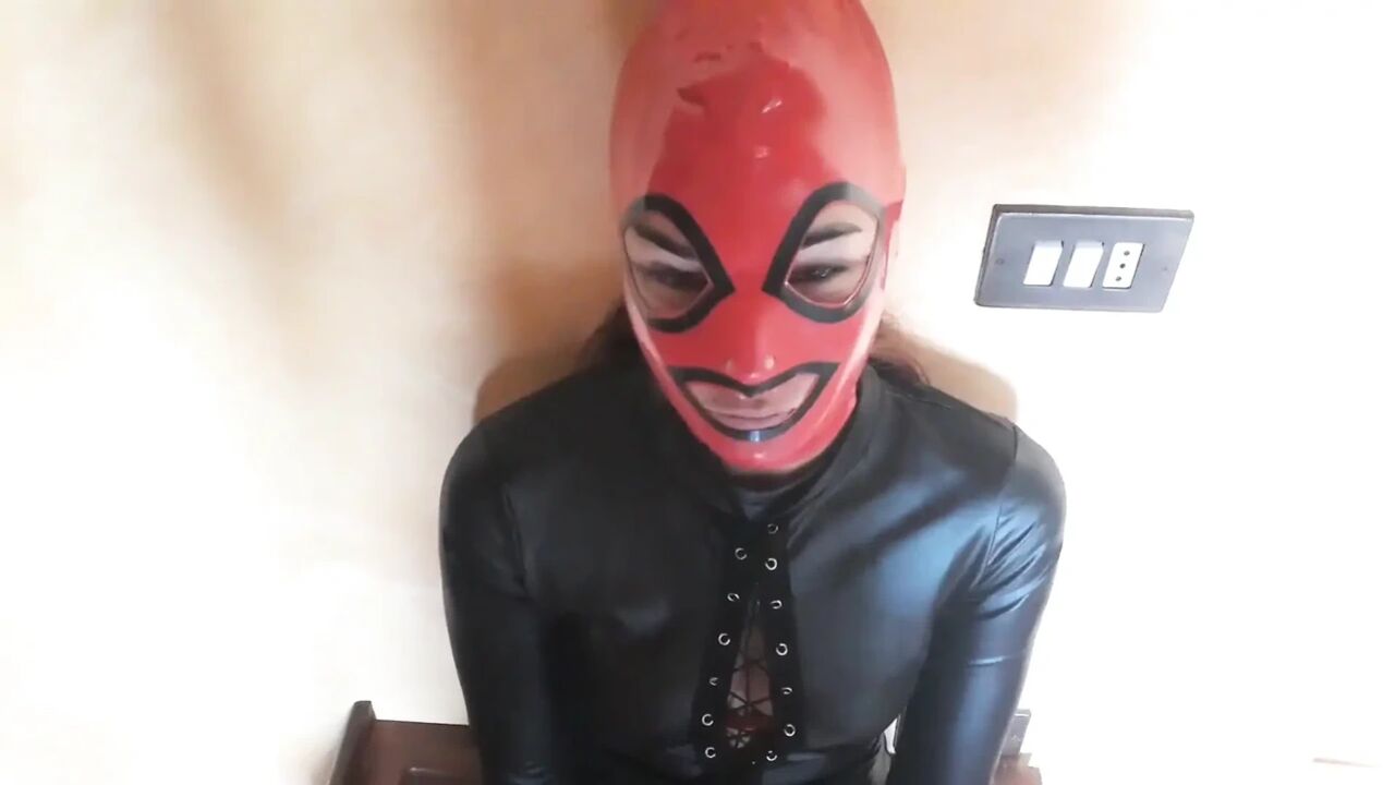 Laura on heels wears leather body, boots over the knees and pantyhose. Rough blowjob and massive creampie. Full video