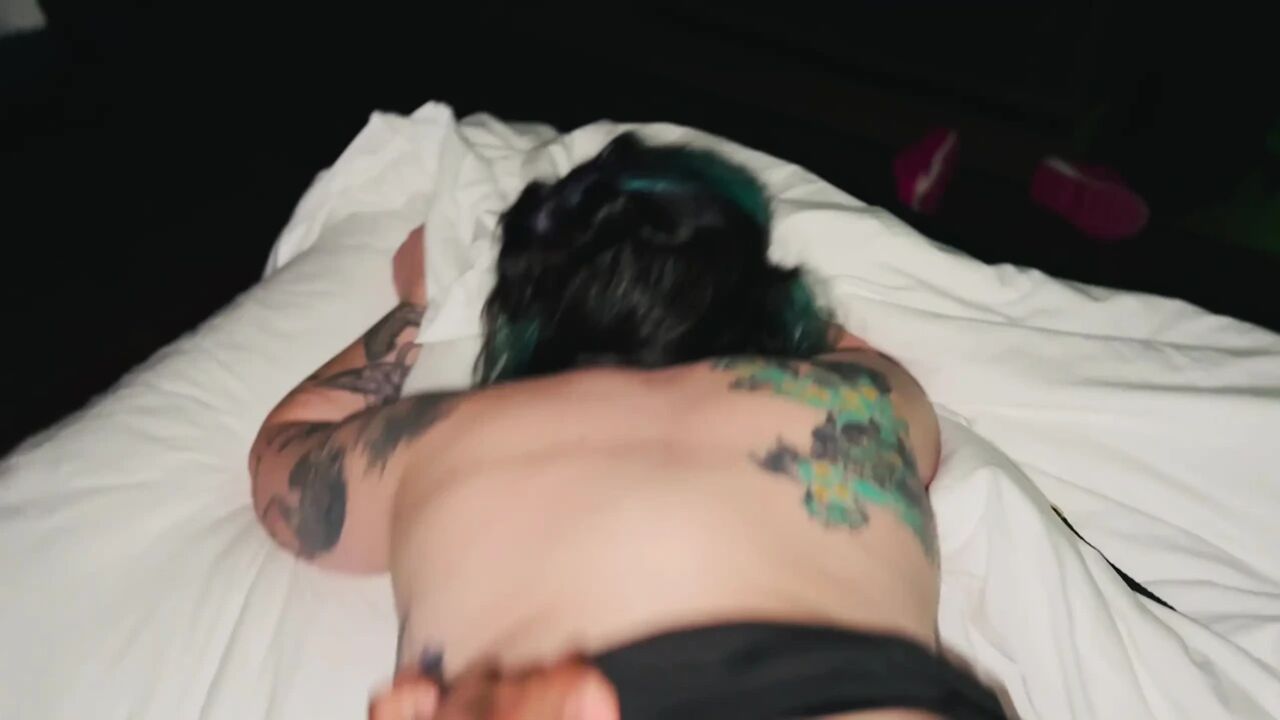 Cream all over his BigBlack Cock